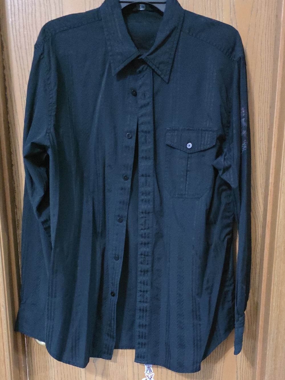 LL Cool J Black Long Sleeve Button-Up Shirt